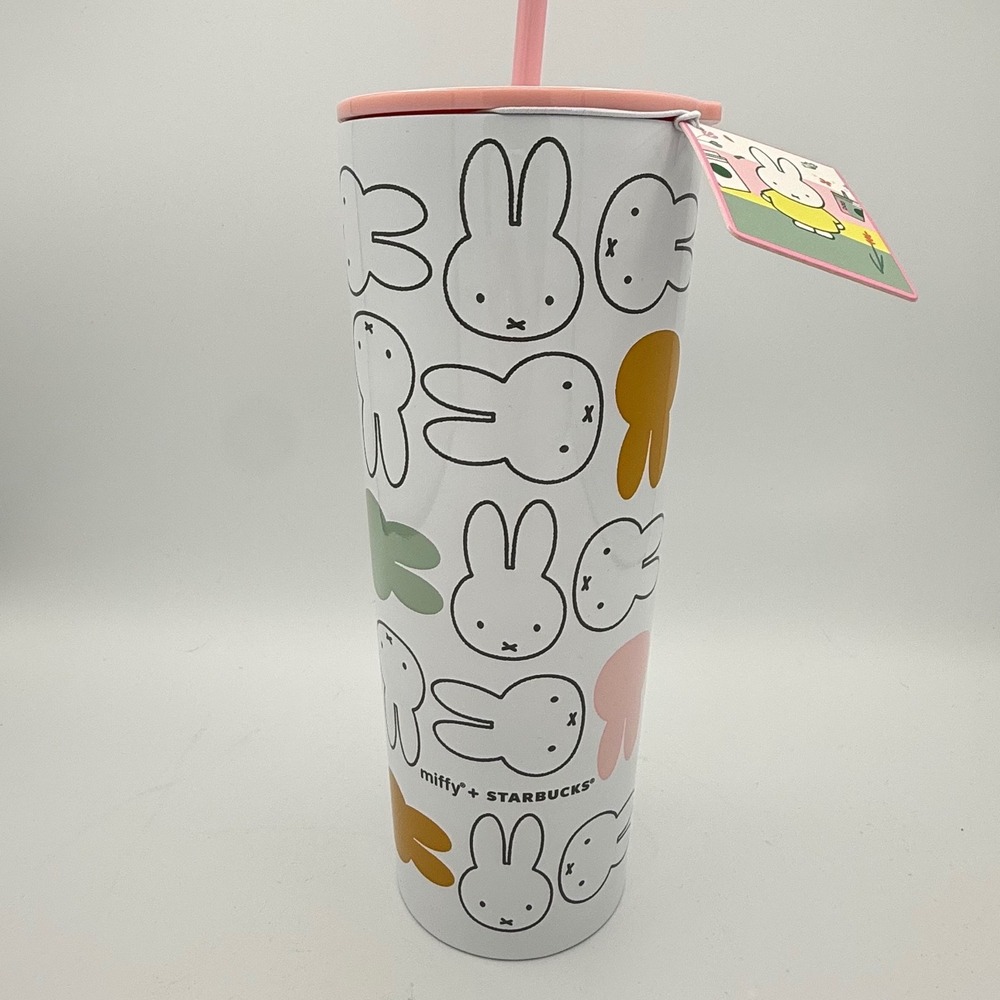 Starbucks Miffy Tumbler Cold Cup OS White New Limited Edition Bunny